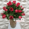 Jarrón con 24 Rosas Rojas