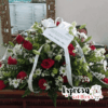 Arreglo Fúnebre Cubre Caja - Rosas, Lirios, Margaritas