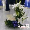 Arreglo Fúnebre Rosas Blancas y Lirios